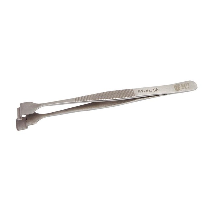 BEST BST-91-4L SA Professional Stainless Steel Wafer Tweezers for Silicon Wafer