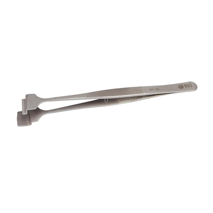 BEST BST-91-5L SA Professional Stainless Steel Wafer Tweezers for Silicon Wafer