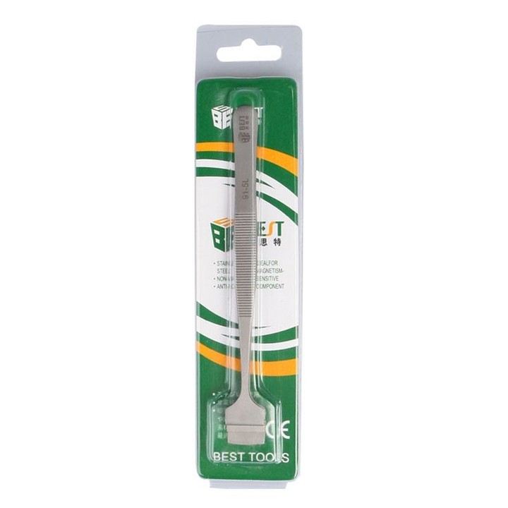 BEST BST-91-5L SA Professional Stainless Steel Wafer Tweezers for Silicon Wafer