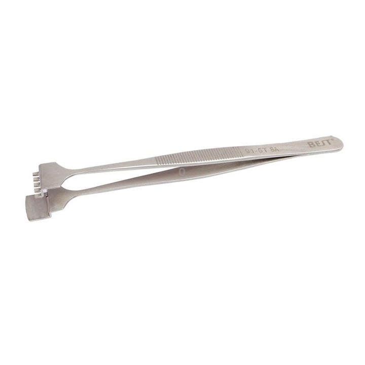 BEST BST-91-5T SA Professional Stainless Steel Wafer Tweezers for Silicon Wafer