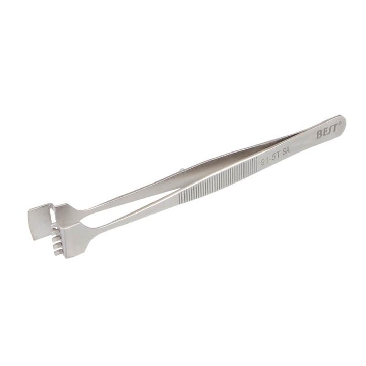 BEST BST-91-5T SA Professional Stainless Steel Wafer Tweezers for Silicon Wafer
