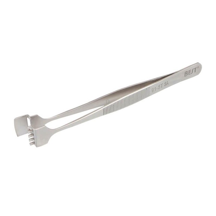 BEST BST-91-5T SA Professional Stainless Steel Wafer Tweezers for Silicon Wafer