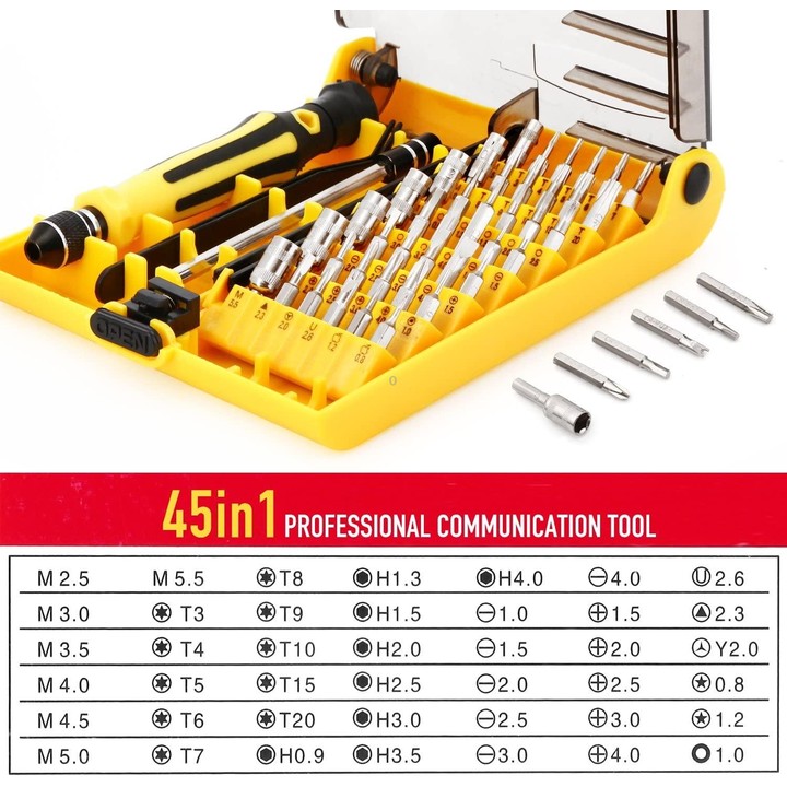 6089, 45 in 1 Screwdriver Repair Tool Set