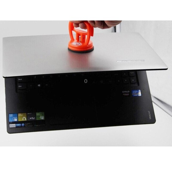 Double Suction Cup Dent Puller Glass Handle Repair Tool for PC / Laptop / iMac / LCD TV, Diameter: 11.5cm