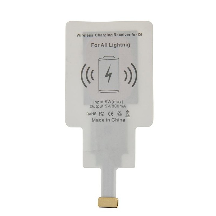 FANTASY Wireless Charger & 8Pin Wireless Charging Receiver, For iPhone 6 Plus / 6 / 5S / 5C / 5(Black)