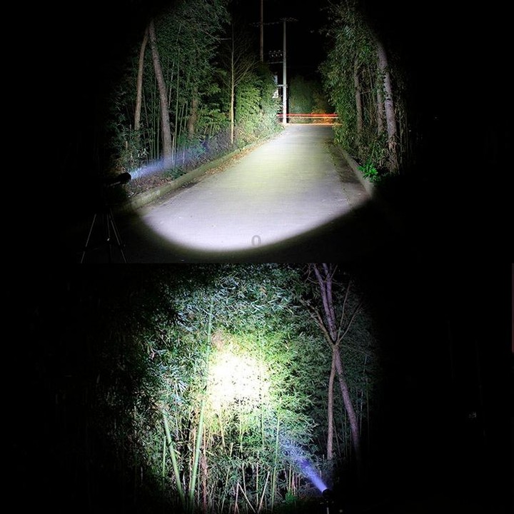 30m Diving Flashlight Headlight, T6 3 Mode Zoom LED Strong Light