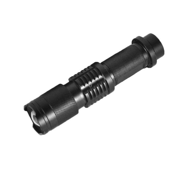 LT-HX 5-Modes White Light LED Flashlight, 2200 LM Mini Telescopic (Black)