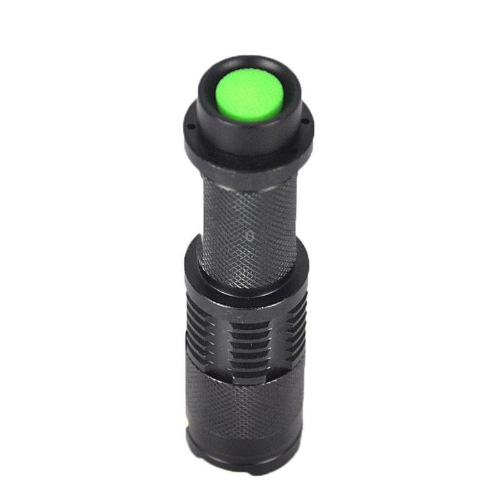 LT-HX 5-Modes White Light LED Flashlight, 2200 LM Mini Telescopic (Black)