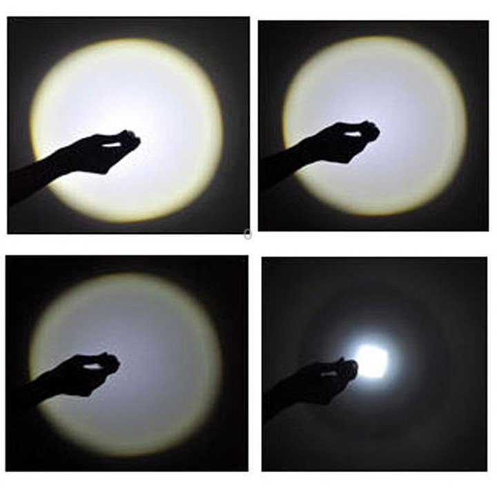 LT-HX 5-Modes White Light LED Flashlight, 2200 LM Mini Telescopic (Black)