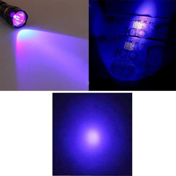 LT-3W LED UV Flashlight, 600 LM 5-Modes Purple Light