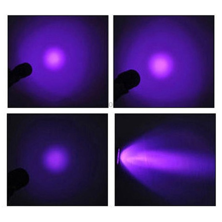 5 x LED 15W Diving Flashlight, 5000 LM UV Purple Light, Diving Depth: 150m (Black)