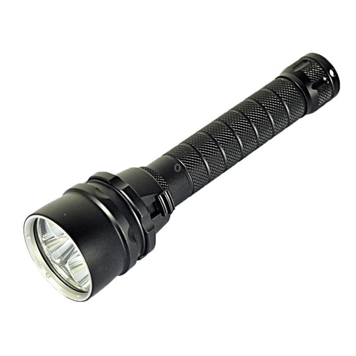 5 x LED 15W Diving Flashlight, 5000 LM UV Purple Light, Diving Depth: 150m (Black)