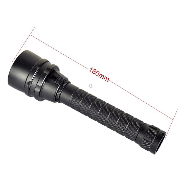 5 x LED 15W Diving Flashlight, 5000 LM UV Purple Light, Diving Depth: 150m (Black)