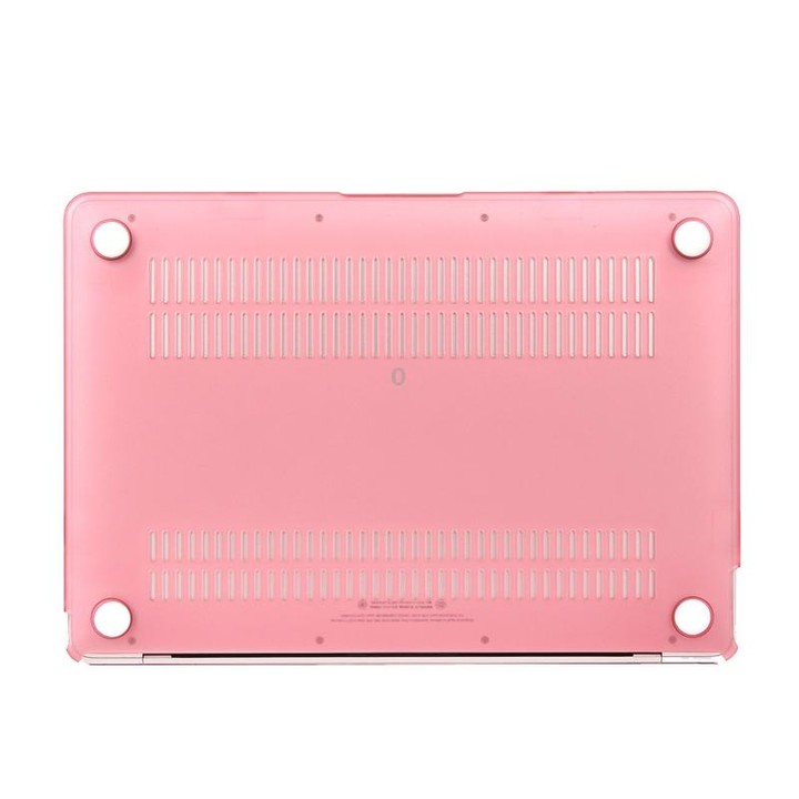 Laptop Translucent Frosted Hard Plastic Protective Case for Macbook 12 inch(Pink)