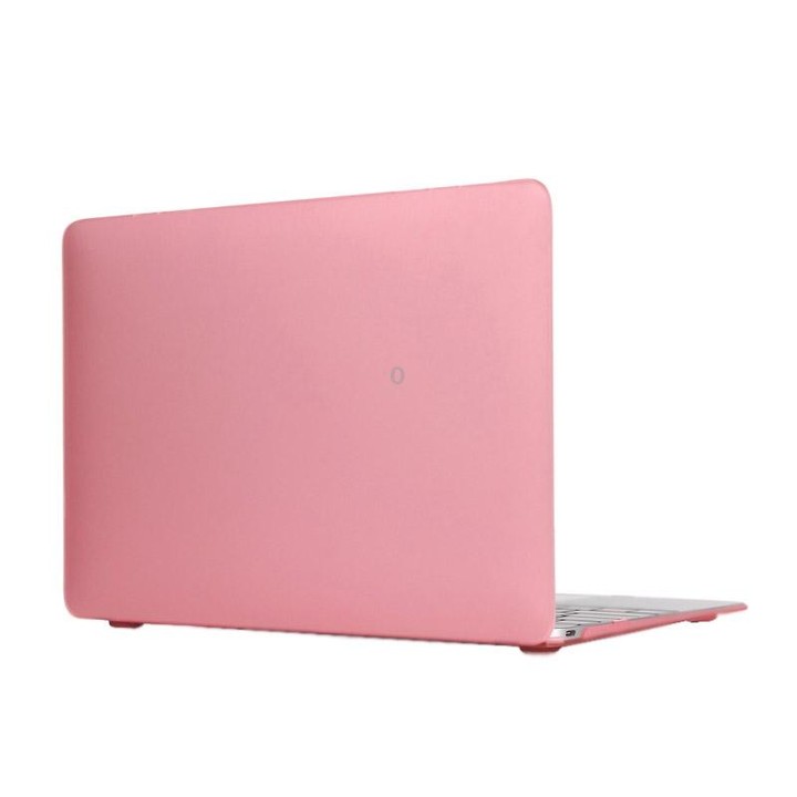 Laptop Translucent Frosted Hard Plastic Protective Case for Macbook 12 inch(Pink)
