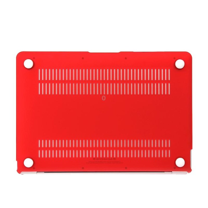 Laptop Translucent Frosted Hard Plastic Protective Case for Macbook 12 inch(Red)