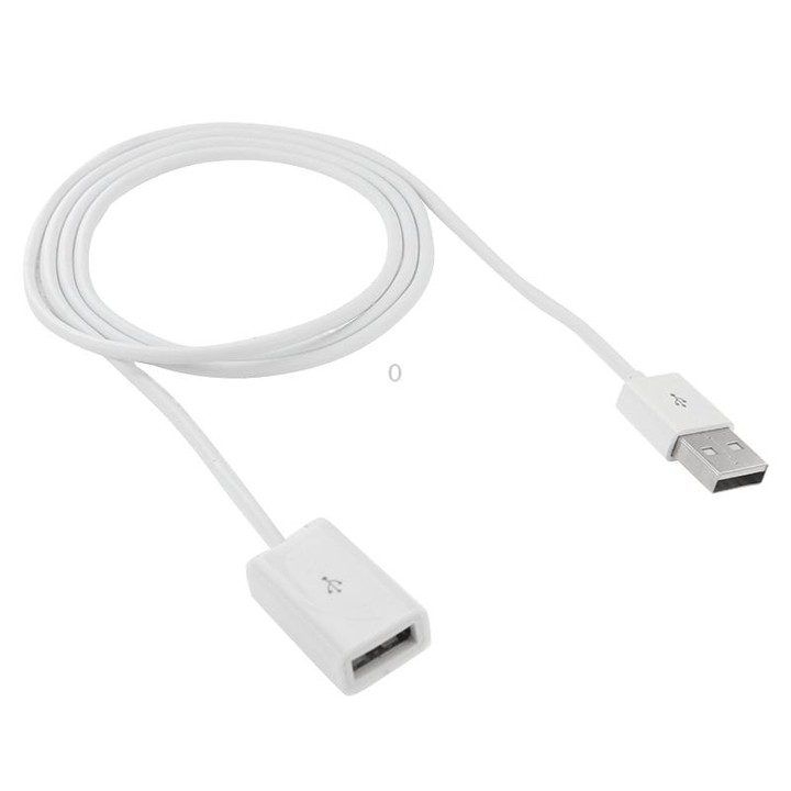 USB AM to AF Extender Extension Cable for Mac, Length: 1m(White)