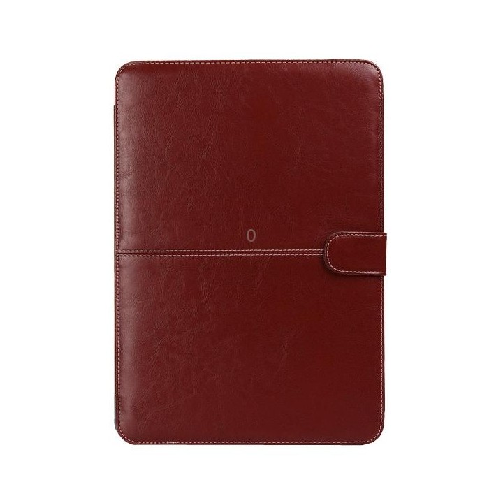 Notebook Leather Case with Snap Fastener for 15.4 inch MacBook Pro Retina(Brown)