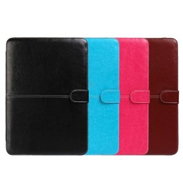 Notebook Leather Case with Snap Fastener for 15.4 inch MacBook Pro Retina(Brown)