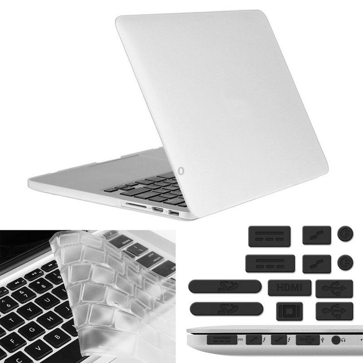 ENKAY for Macbook Pro Retina 13.3 inch (US Version) / A1425 / A1502 Hat-Prince 3 in 1 Frosted Hard Shell Plastic Protective Case