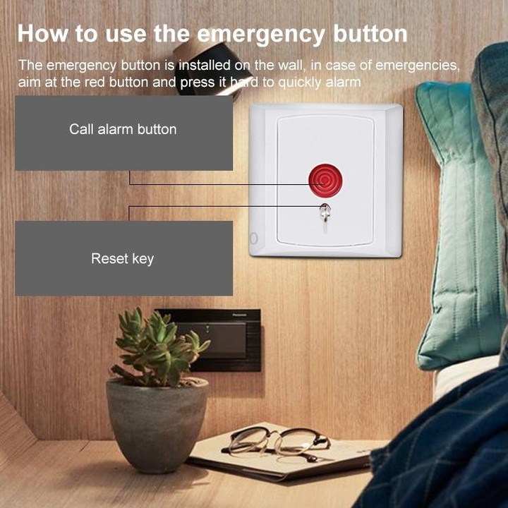 PB-28 Hold Up Button / Emergency Button / Panic Button(White)