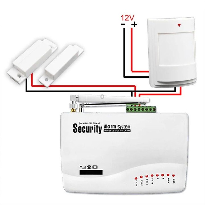 PA-476 Wired Passive Infrared Wide Angle PIR Motion Sensor Infrared Detector Alarm(White)