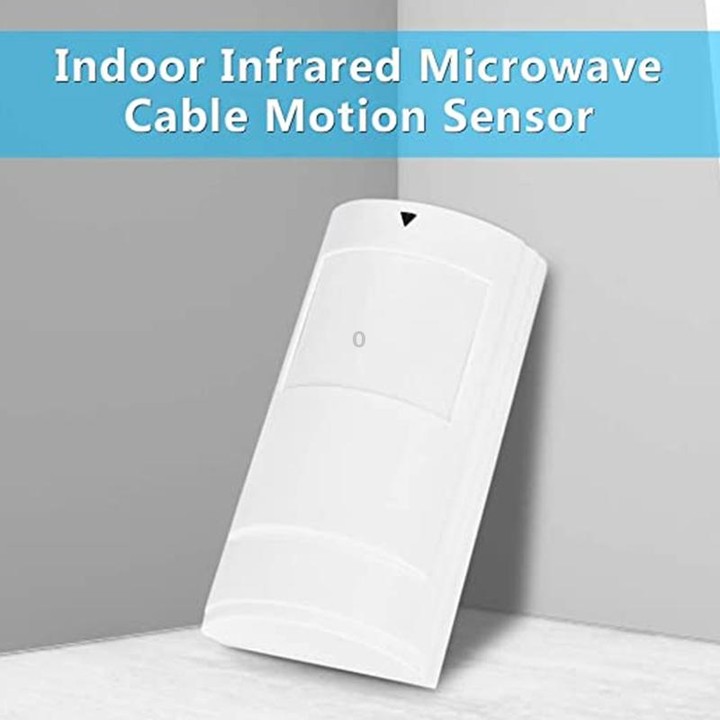 PA-525D Wired Dual Infrared and Microwave Digital Motion Detector(White)