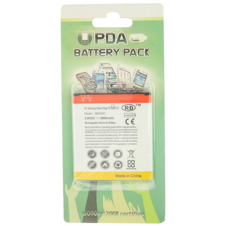 B650AC 2900mAh Replacement Battery for Galaxy Mega 5.8 / i9150 / i9152(Black)(Black)