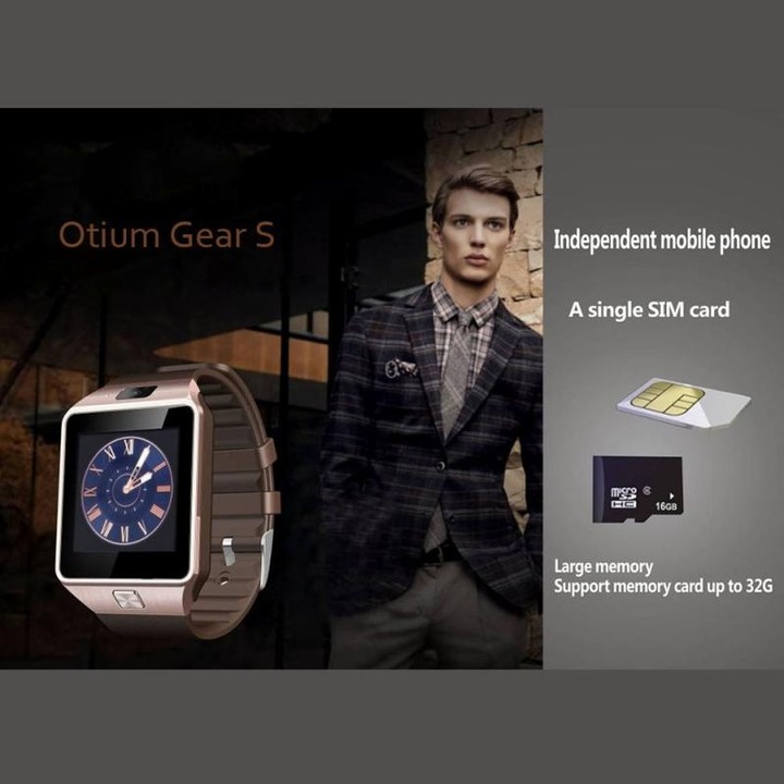 Otium Gear S 2G Smart Watch Phone, Anti-Lost / Pedometer / Sleep Monitor, MTK6260A 533MHz, Bluetooth / Camera(Black)