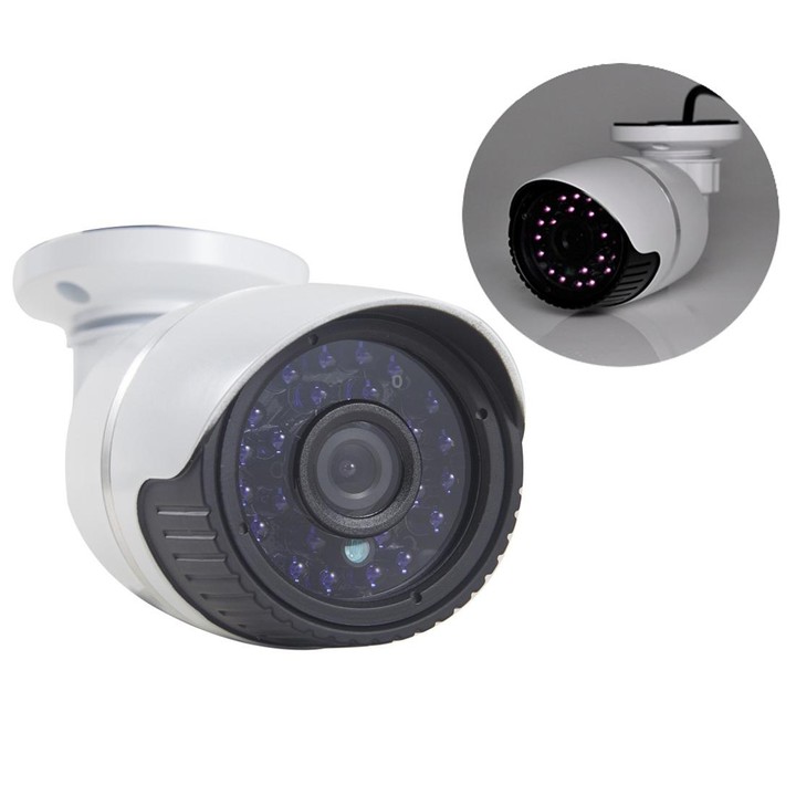 H.264 Wired Infrared Waterproof / Vandalproof IP Camera, 1 / 3 inch 4mm 1.3 Mega Pixels Fixed Lens, Motion Detection / Privacy M
