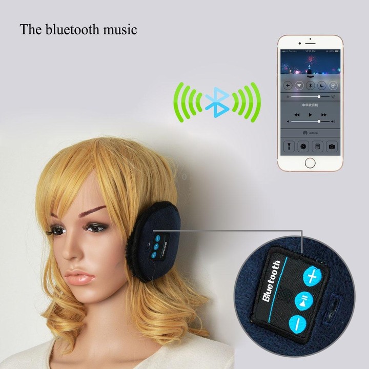 My-Call Bluetooth V3.0 Headset Warm Winter Earmuff for iPhone 6s & 6s Plus, iPhone 6 & 6 Plus/ iPhone 5 & 5S / iPhone 4 & 4S and