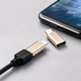 Aluminum Micro USB to USB 3.1 Type-C Converter Adapter(Gold)