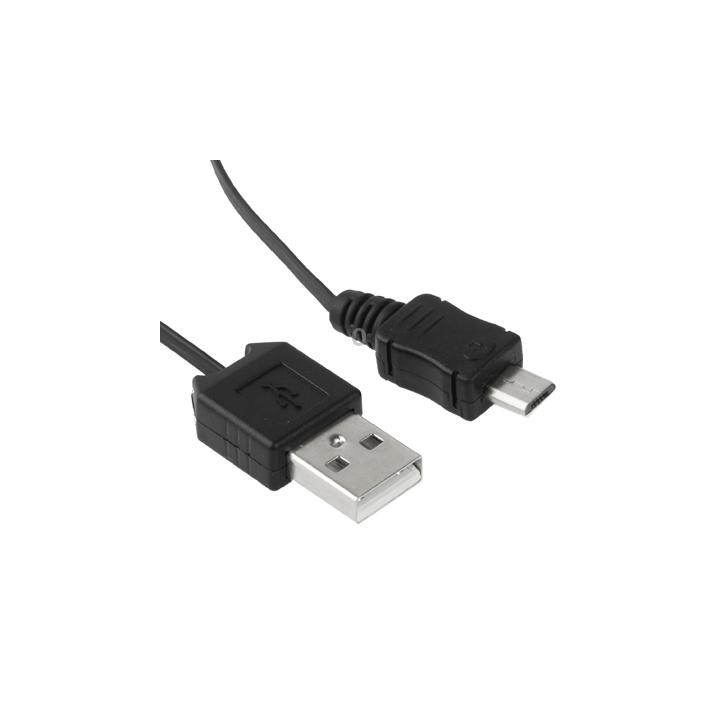 USB 2.0 to Micro USB Retractable Data Cable, Length: 10cm (Can be Extended to 75cm)(Black)
