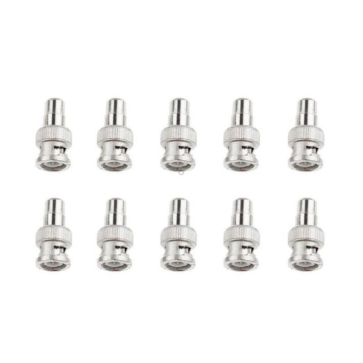 10 PCS BNC Male to RC Female Jack Connector