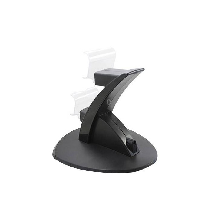 2 x USB Charging Dock Station Stand / Controller Charging Stand for PS4(Black)