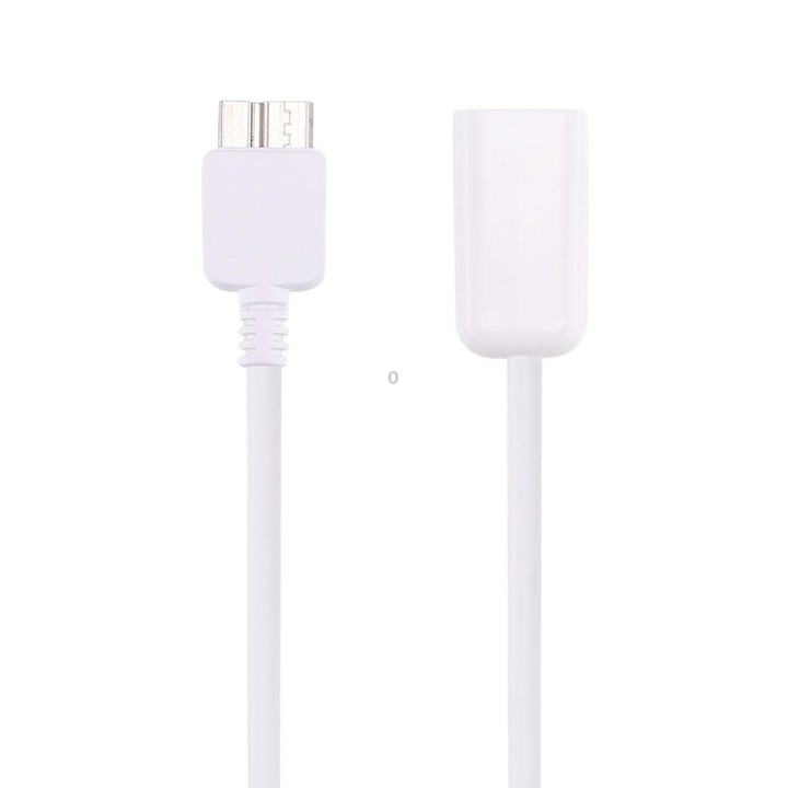 21cm Micro USB 3.0 Male to USB 2.0 Female OTG Converter Adapter Cable(White)