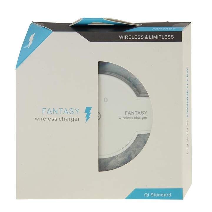 FANTASY Wireless Charger & Wireless Charging Receiver, For Galaxy Note Edge / N915V / N915P / N915T / N915A(White)