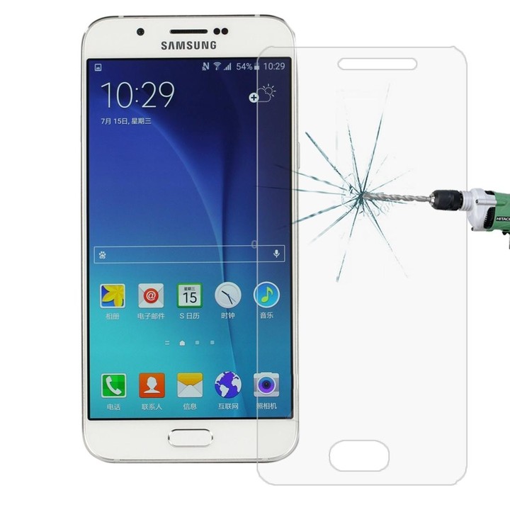 10 PCS for Galaxy A8 0.26mm 9H Surface Hardness 2.5D Explosion-proof Tempered Glass Screen Film
