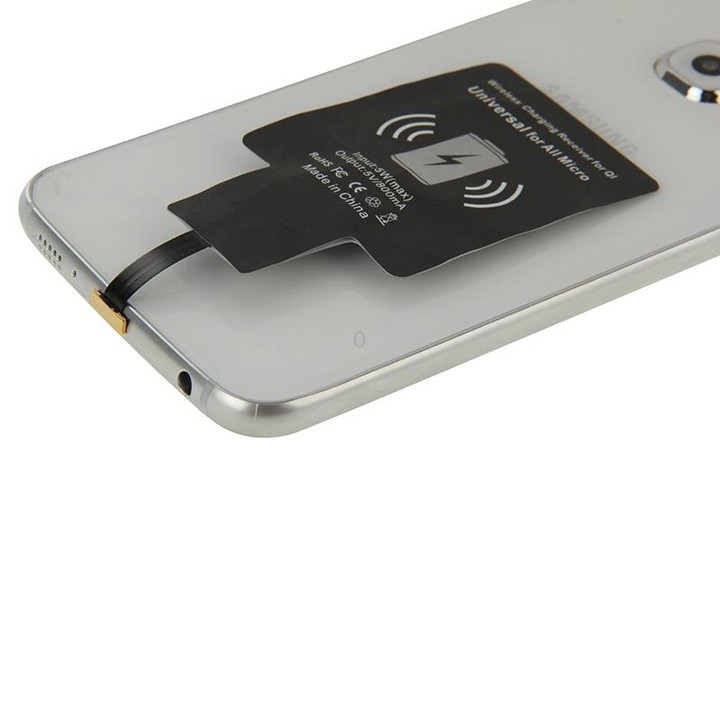 Wireless Charging Receiver For QI, Universal for All Micro(Black)