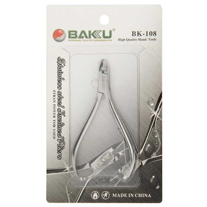 Baku BK-108 High Quality Stainless Steel Straight Jaw Mini Micro Precision Pliers Wire Cutter Nipper Tool
