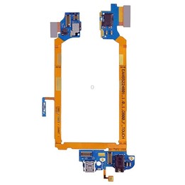 USB Charging Connector Port Flex Cable & Earphone Audio Jack Flex Cable & Microphone Flex Cable for LG G2 / D800 / D801 / D803 /