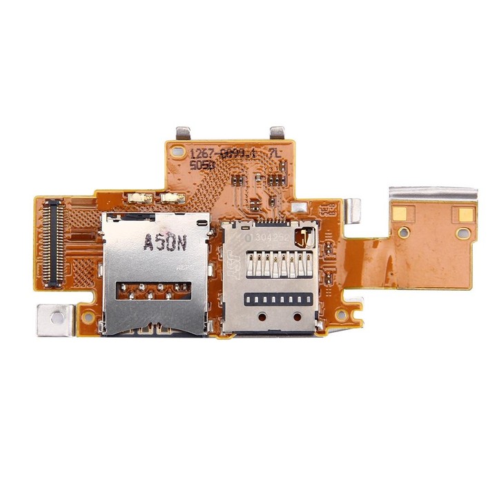 SIM Card and SD Card Reader Contact Flex Cable for Sony Xperia Tablet Z / SGP311 / SGP312 / SGP321