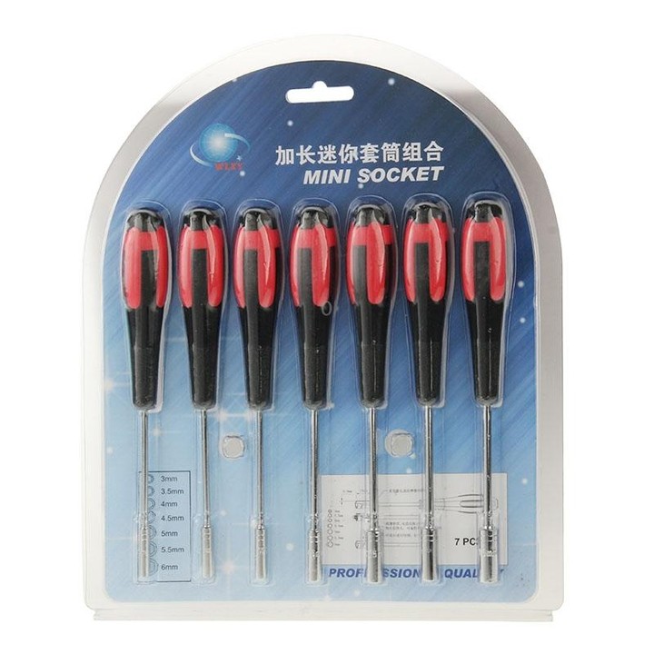 WLXY-2209 7 in 1 Precision Socket Head Screw Driver Tools Kit for Telecommunication Tools