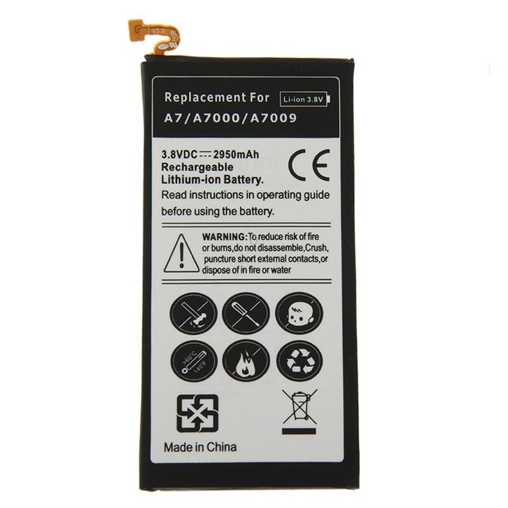 2950mAh High Capacity Rechargeable Li-ion Battery for Galaxy A7 / A700 / A700S