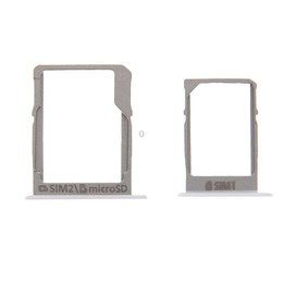 For Galaxy A3 / A300 & A5 / A500 & A7 / A700 SIM Card Tray & Micro SD Card Tray (White)
