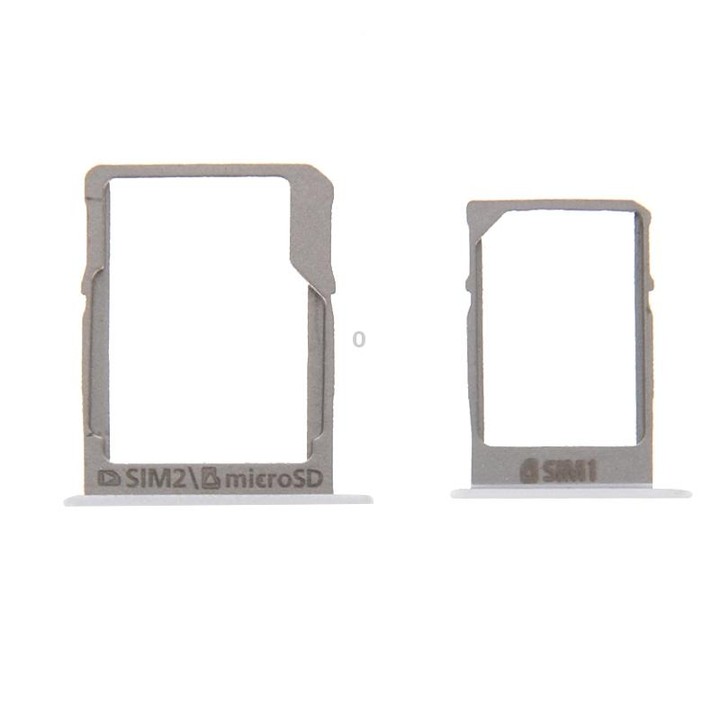 For Galaxy A3 / A300 & A5 / A500 & A7 / A700 SIM Card Tray & Micro SD Card Tray (White)