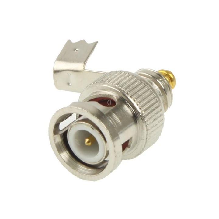 BNC Male Plug Bend Connector Adapter to Coaxial Cable