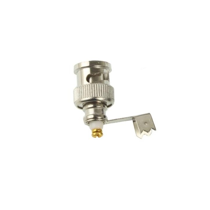 BNC Male Plug Bend Connector Adapter to Coaxial Cable