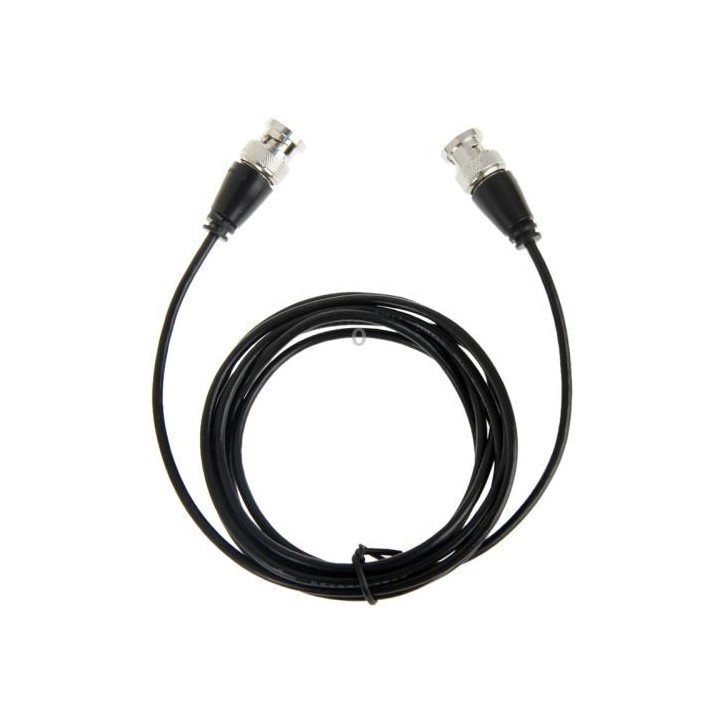 BNC Male to BNC Male Cable for Surveillance Camera, Length: 2m(Black)