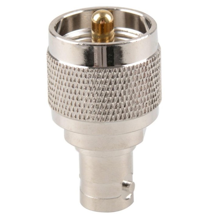 UG-273 UHF Male Plug To BNC Female Plug Nickel Plating Connector Adapter